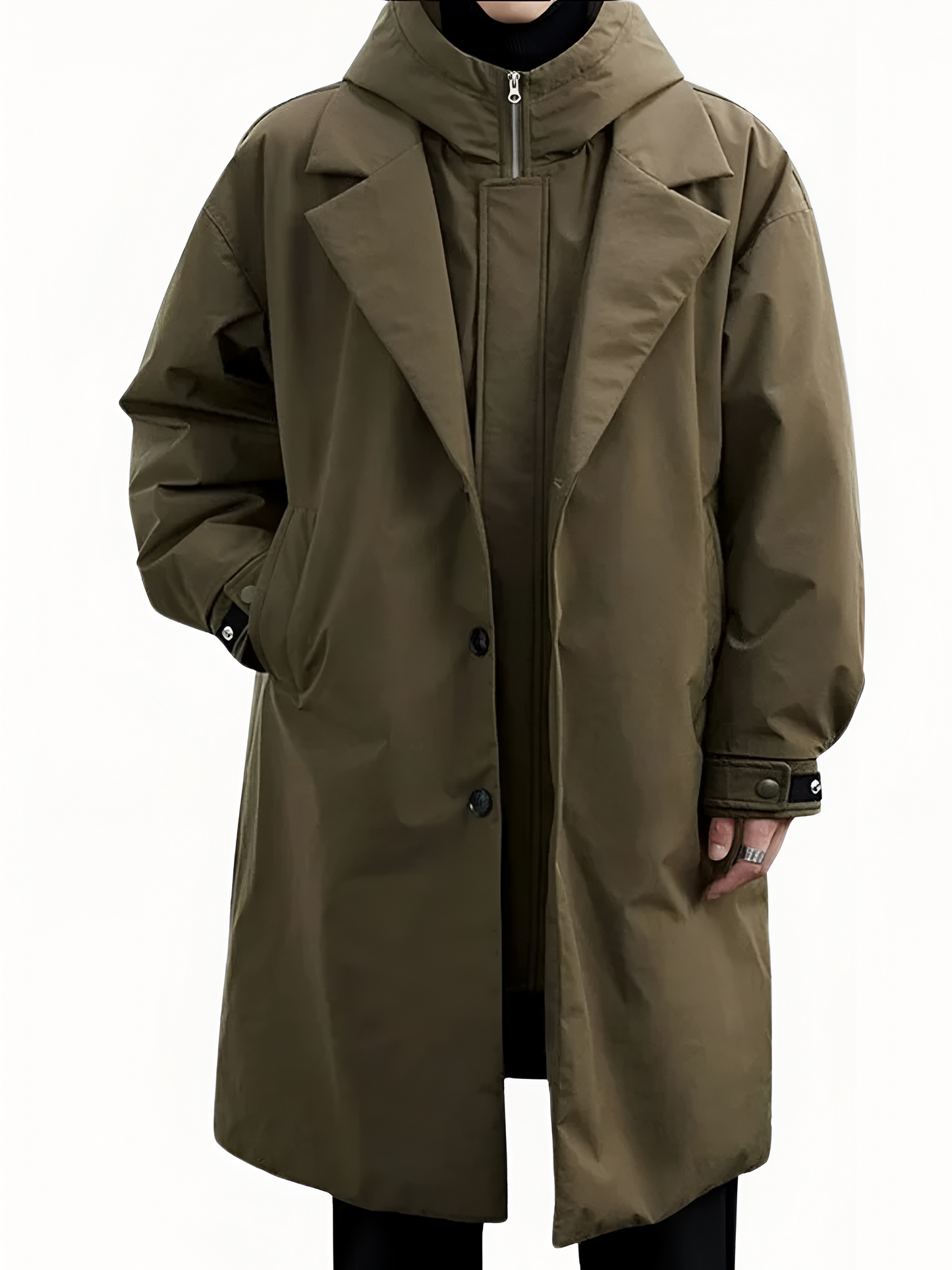 Marcus™ | Klassisk Huva Trenchcoat