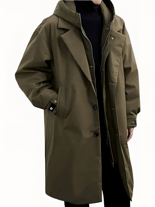 Marcus™ | Klassisk Huva Trenchcoat