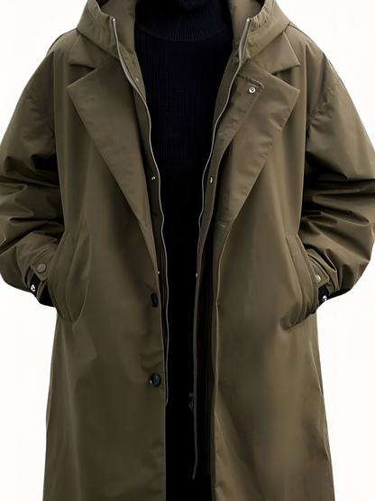 Marcus™ | Klassisk Huva Trenchcoat